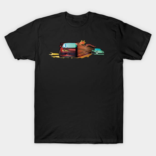 Drifting Car T-Shirt by Dojaja